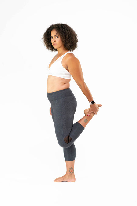 Go Commando Yoga, Black Capri